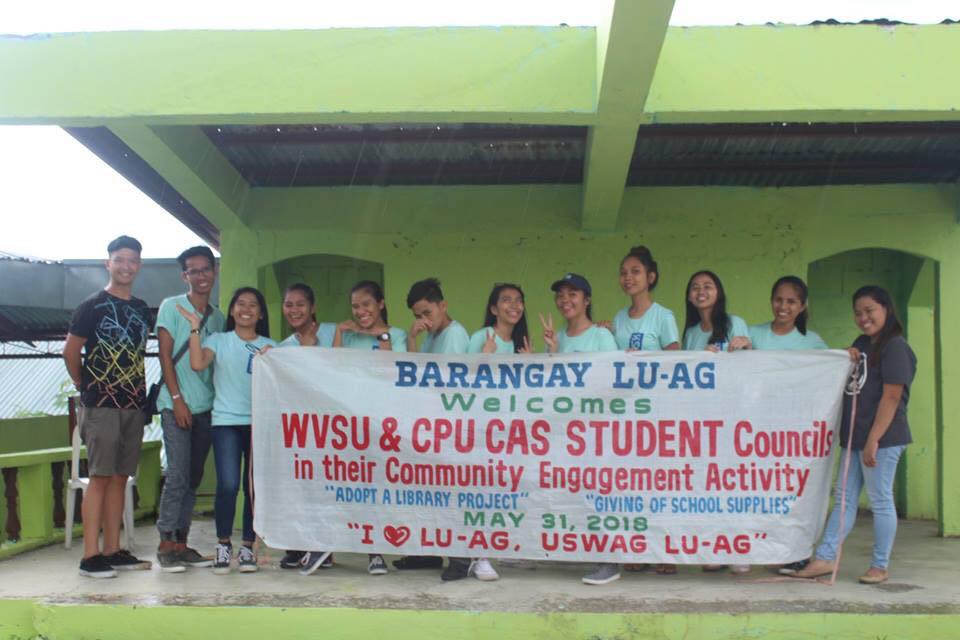 WVSU & CPU CAS STUDENT Council in their Community Engagement Activity on May 31 2018
